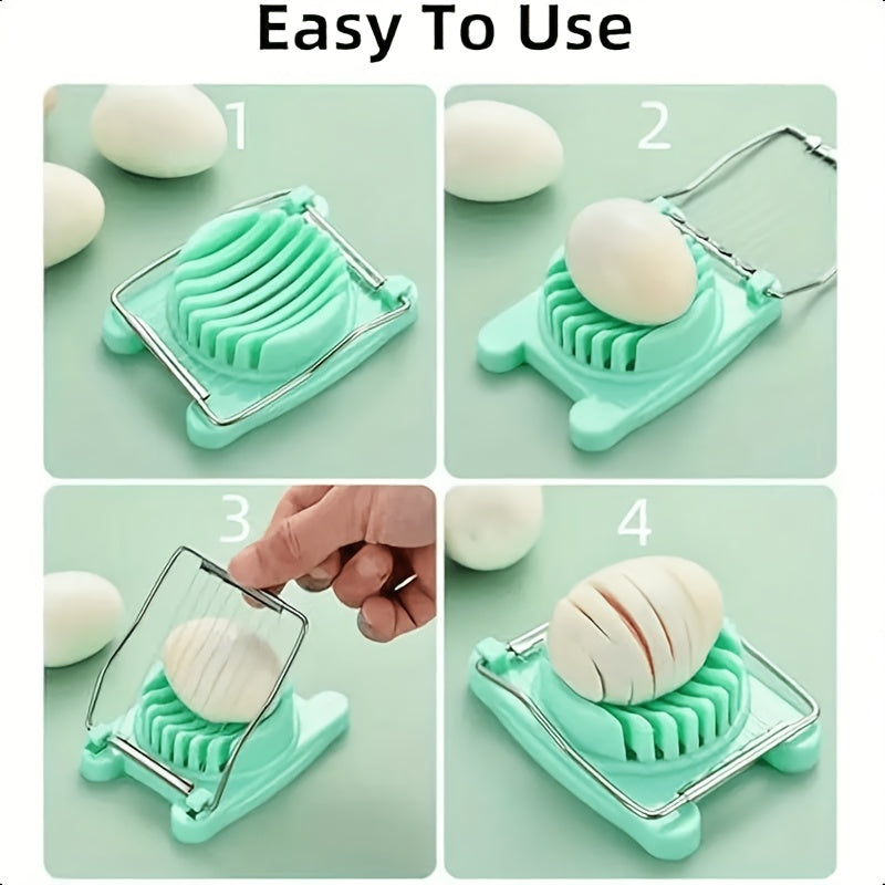 1-Pack Boiled Egg Slicer – Multifunctional Egg Slicer / Egg Cutter, Perfect for Salads, Sandwiches, Appetizers or Garnishes – Versatile Egg Slicer
