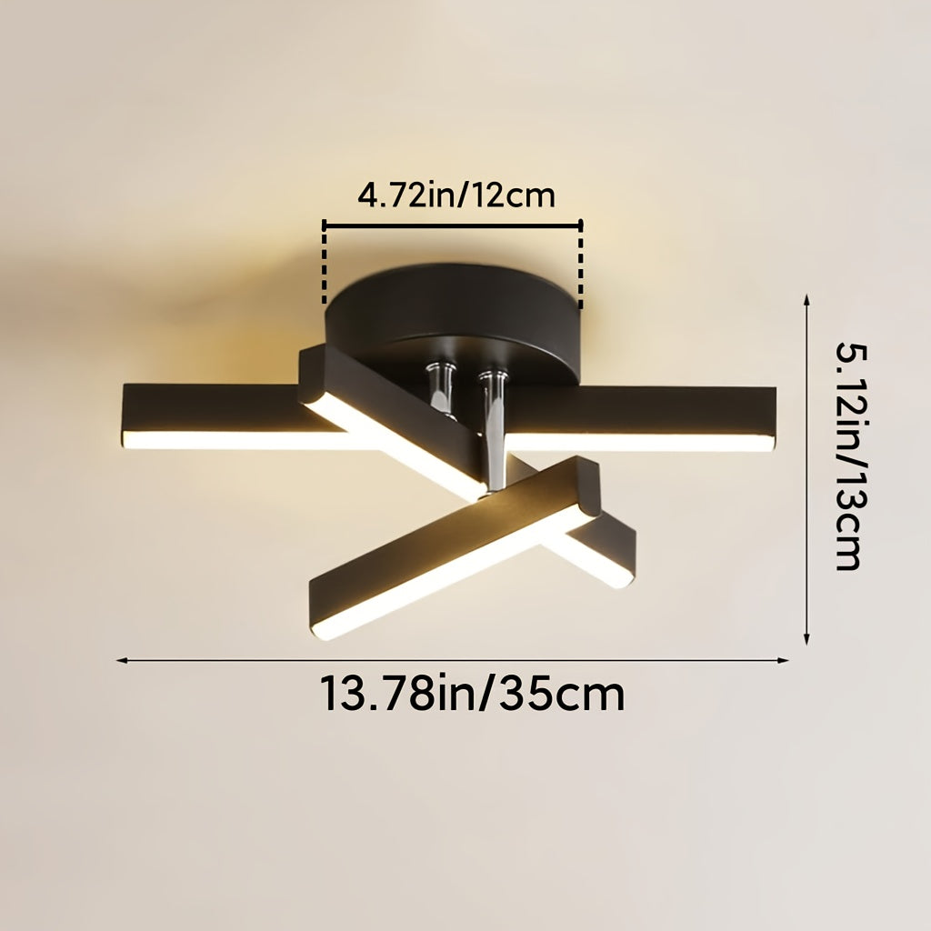 Modern metal LED ceiling light, two shades optional, suitable for bathroom, ceiling light, kitchen, porch, office, hallway and bedroom. Multiple colors available