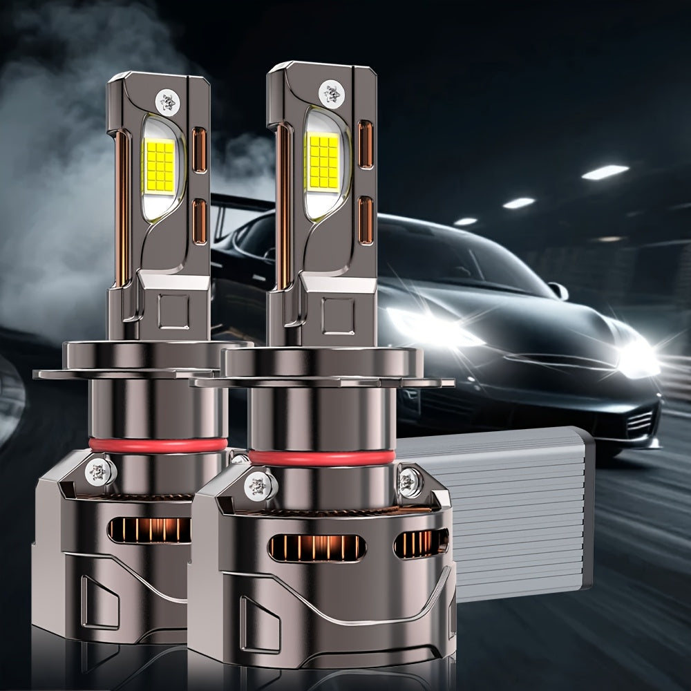 2-Pack H11 LED Headlights, Compatible with H4/9003/HB2 H7 H11/H9/H8 H1 Sockets. High Brightness 9570 CSP Chip, 7500K Color Temperature, 300W Power, Supports CANBUS Voltage Adjustment