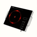 Electric Ceramic Cooktop, Induction Cooktop, Infrared Heating Plate, 2200W Portable Electric Cooking Appliance with Adjustable Temperature Settings, Dual Control Options