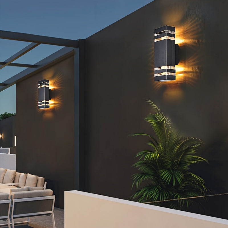 LED Outdoor Wall Light, Courtyard Balcony Wall Light, European Style Waterproof Corridor Gate Luminous Exterior Wall Light, Minimalist Lighting, Single-Head / Double-Head Light