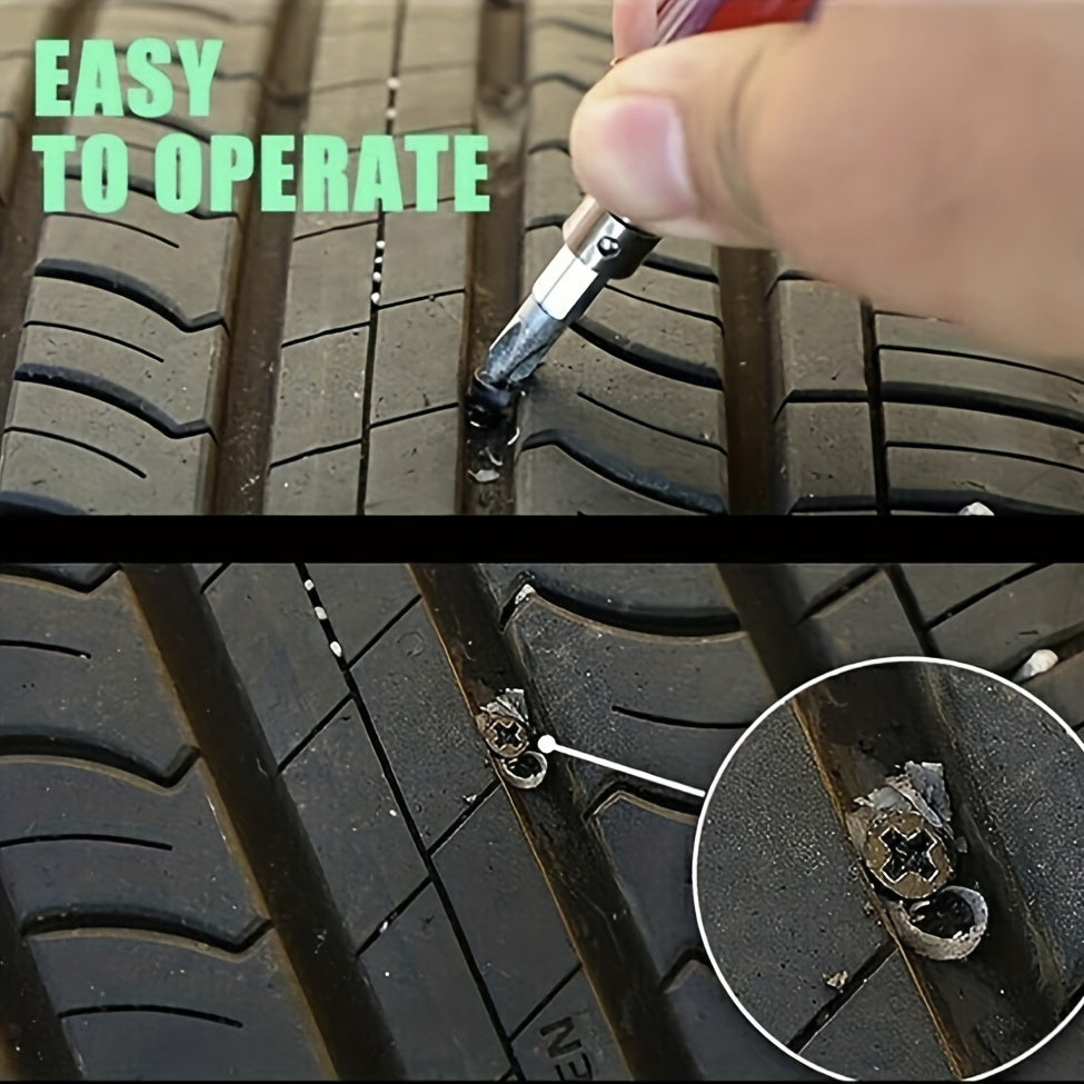 Tire Repair Rubber Nails, Rubber Screws for Patching Motorcycle and Bicycle Tires
