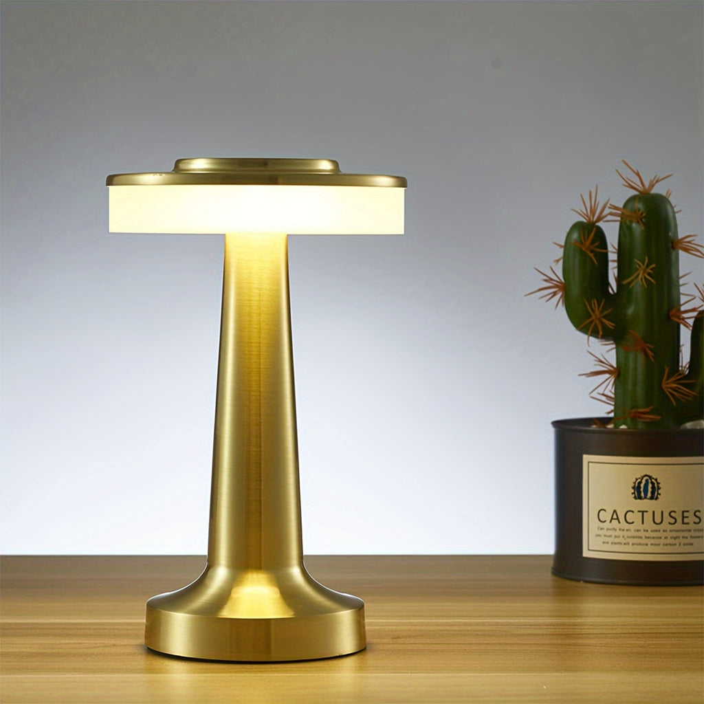 1 piece touch LED rechargeable table lamp, creative restaurant hotel bar coffee table light, indoor outdoor small night light, living room decorative table lamp