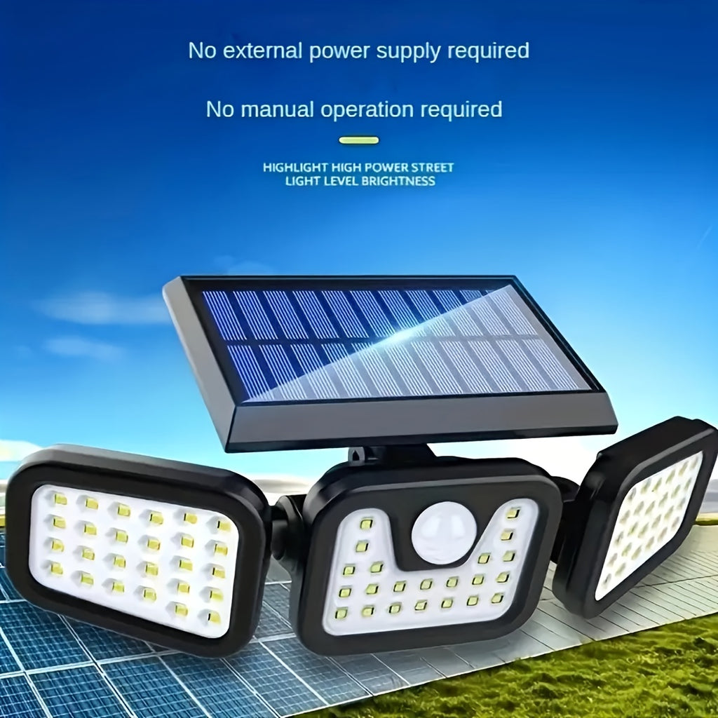 Outdoor Solar Street Light, LED Wall Light, Smart Motion Sensor Garden Light, 3 Lighting Modes, Smart Light Control, Perfect for Garden, Courtyard, Pathway, Solar Panel Light, Wall Mounted Light, Security Sensor Light, Super Bright Solar Light