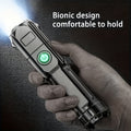 1PC Rechargeable LED Flashlight, Portable Mini Type-C Charging Port, 3 Lighting Modes, Telescopic Focus Adjustable, Outdoor Emergency Light for Hiking Camping Work Cycling