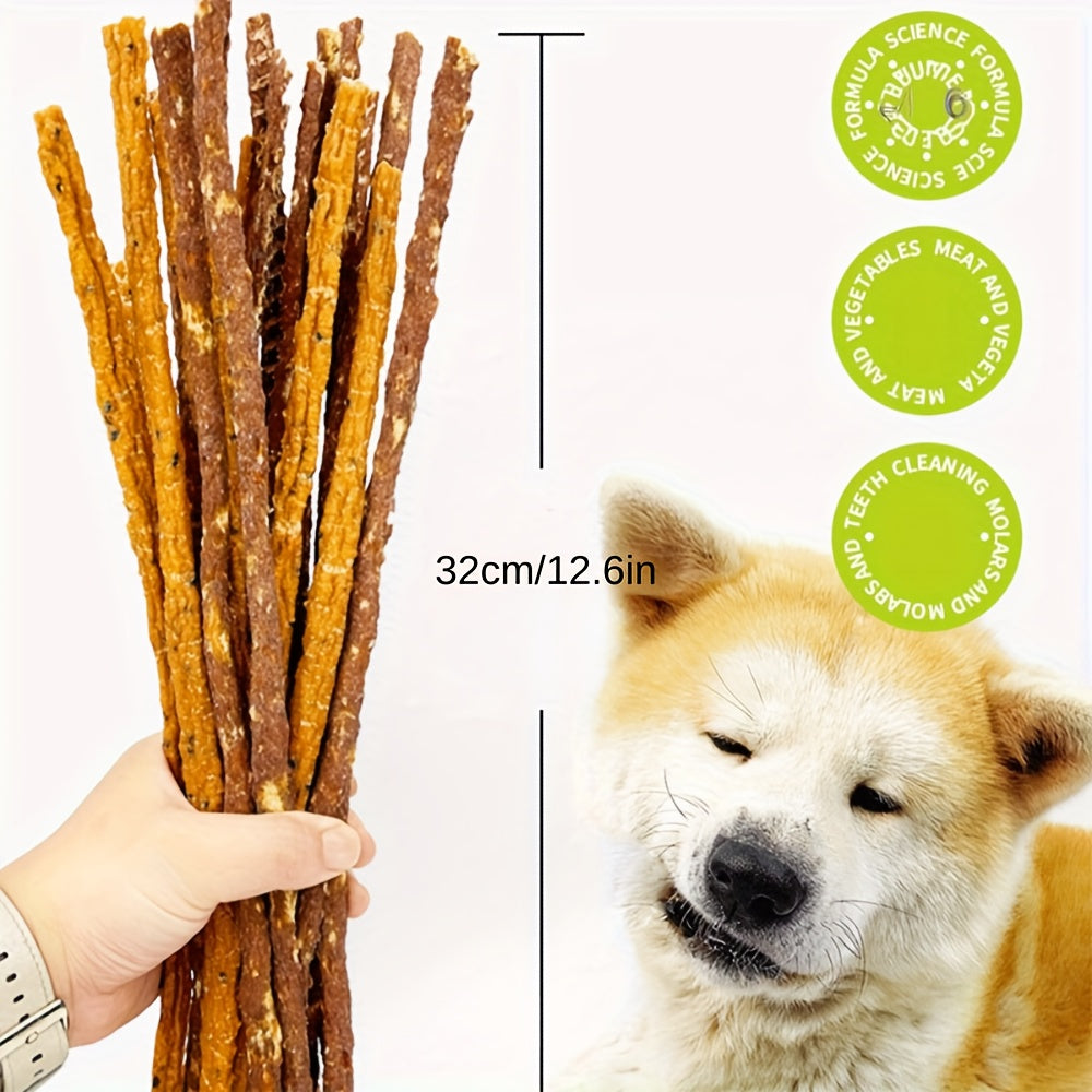 7.05盎司/14.11盎司全天然雞鴨磨牙棒狗咬膠 - 高蛋白低脂肪，適合所有犬種耐嚼易消化的牙齒清潔零食，完美訓練獎勵及健康寵物小吃
