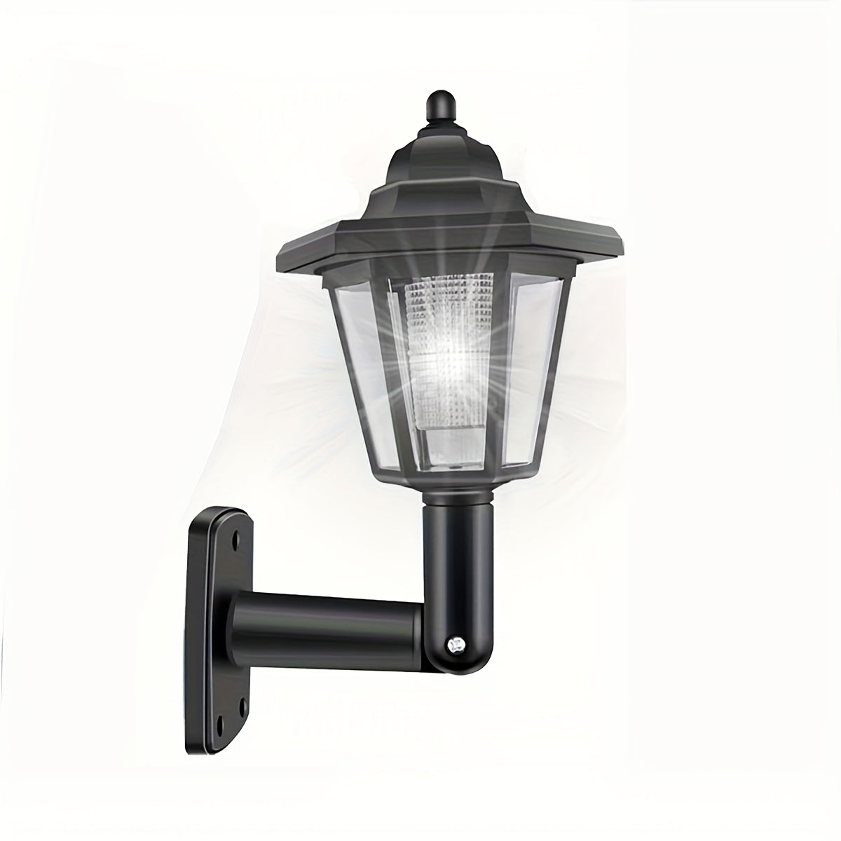 1/2 Pack Solar Outdoor Small Hexagon Palace Light, Outdoor Landscape Garden Decorative Light, Solar Light Outdoor LED Solar Wall Light, Vintage Light, Waterproof Outdoor Solar Street Light, Eco-Friendly Energy Saving, Perfect for Lawn
