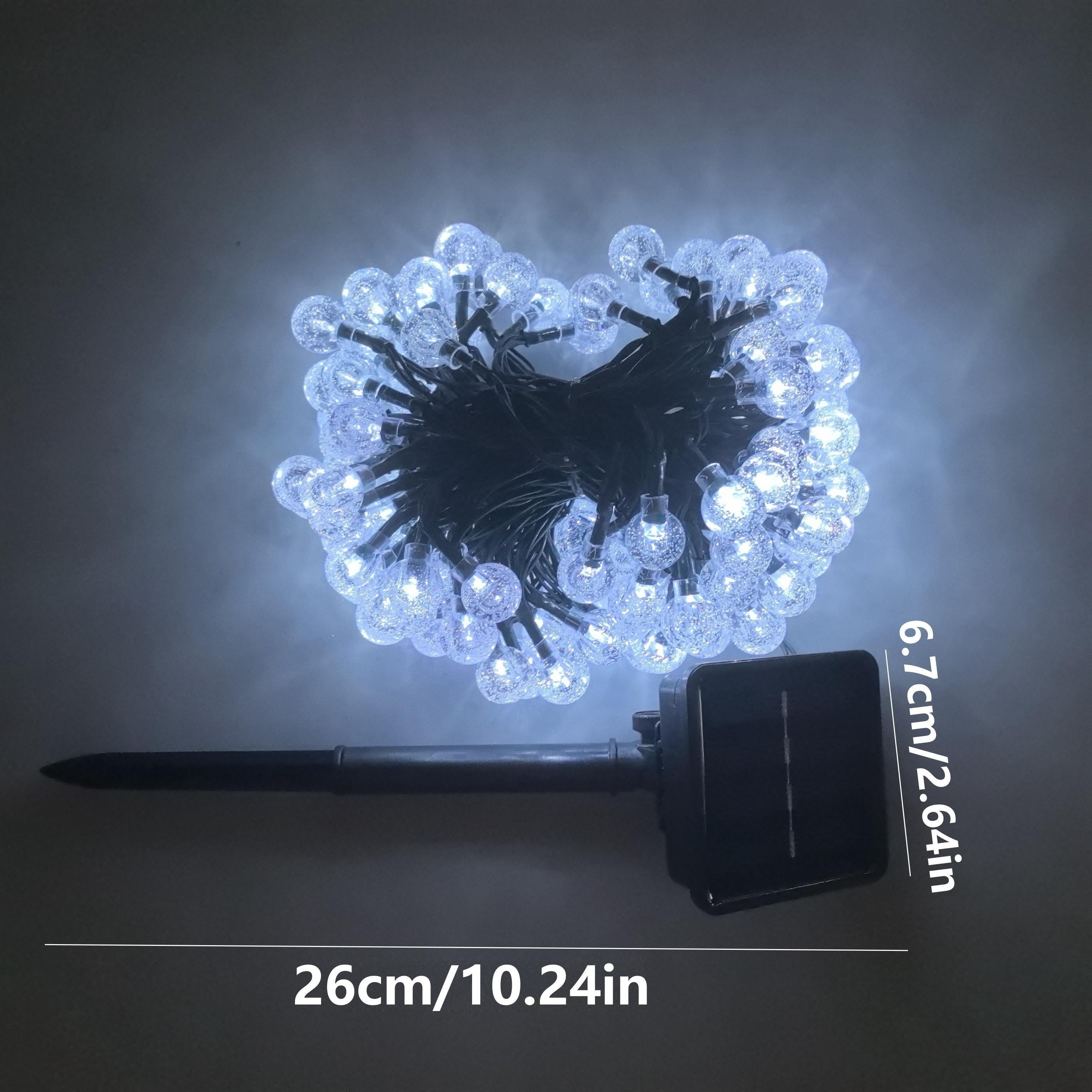 20/100LED太陽能戶外燈，花園太陽能燈，防水戶外太陽能燈，8種照明模式庭院裝飾適用於花園、庭院、門廊婚禮派對