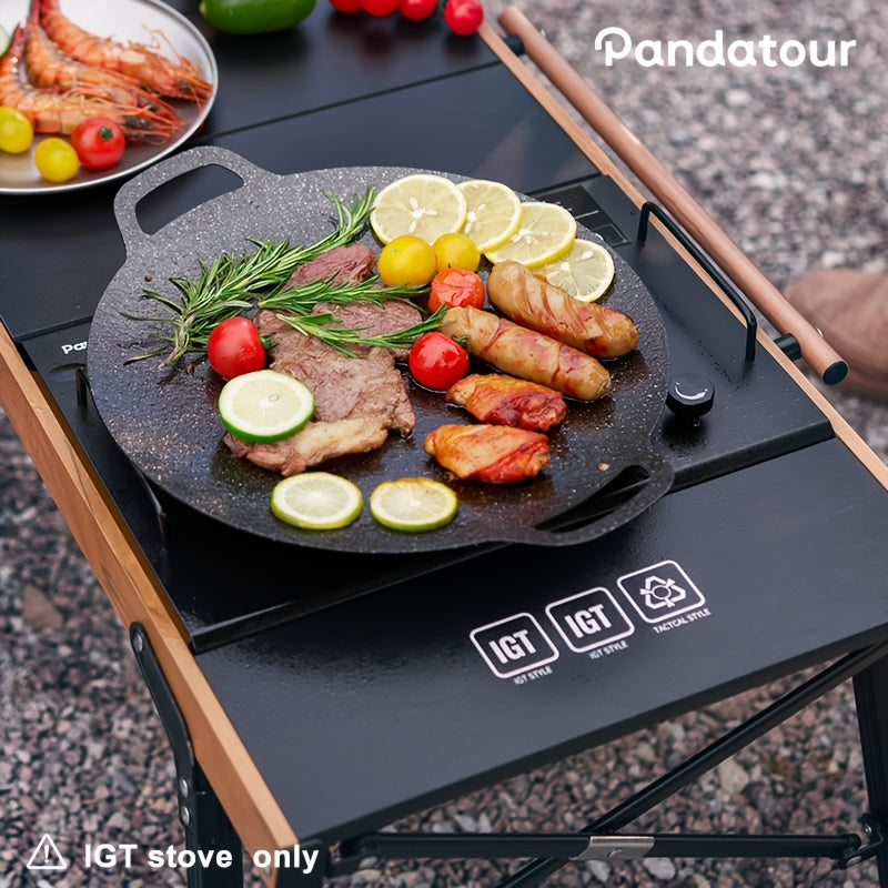 Portable Windproof Stainless Steel Camping Gas Stove, Outdoor Cooker Travel Stove with Foldable Design, IGT Compatible Stove for Tabletop Use, Outdoor Stove, IGT Tabletop Gas Stove