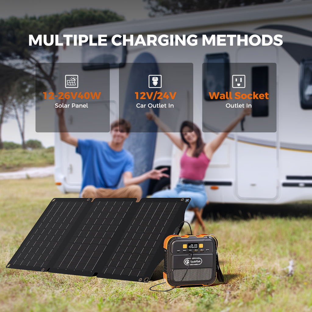 可攜式電源站 120W/150W/200W 峰值 露營太陽能發電機 98/166/172.8Wh 電源供電器，含 30/60W 太陽能板，具備 110V AC 插座和多重輸出 LED 手電筒，適用於 CPAP 家用露營 颶風 緊急情況 聖誕禮物