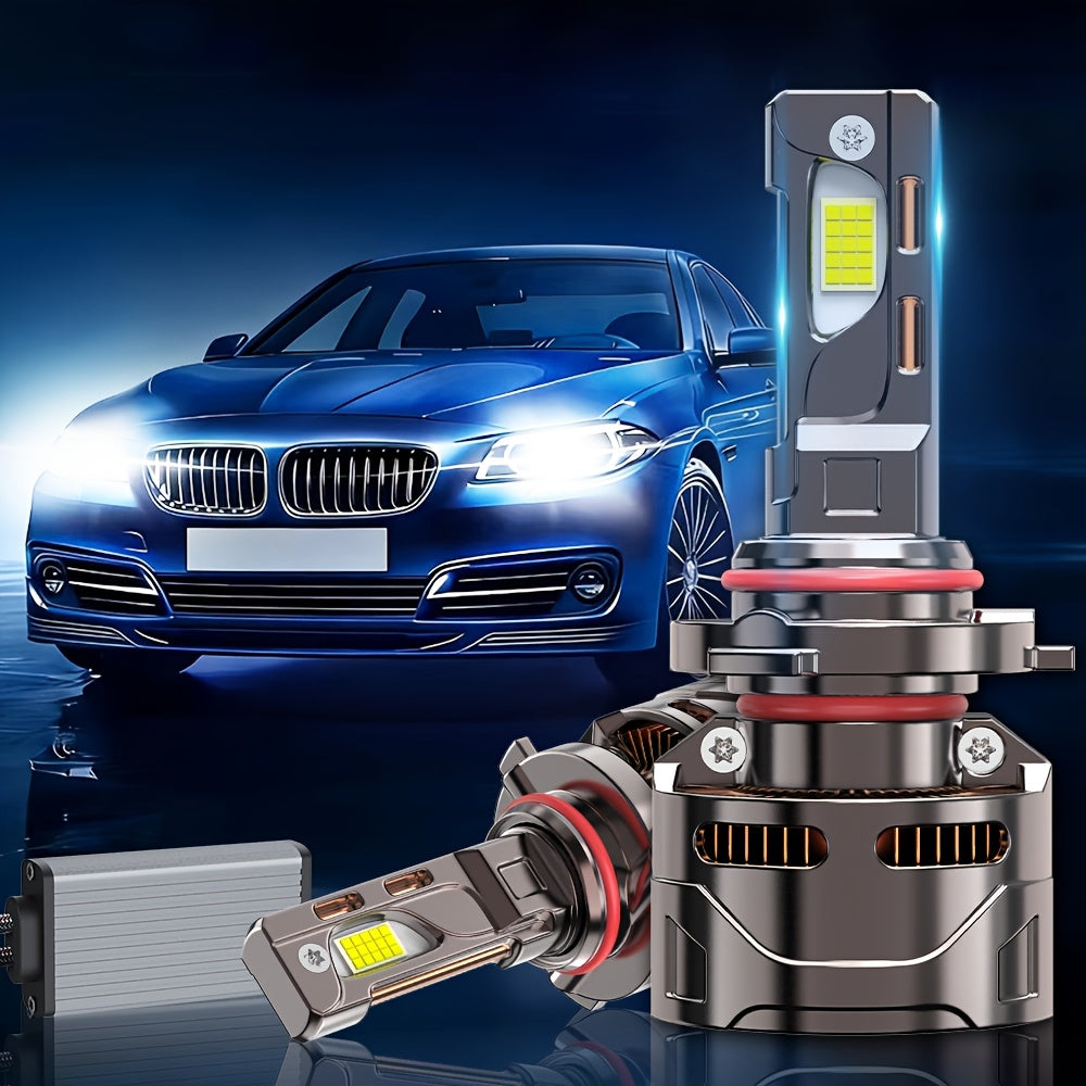 2-Pack 300W Car Headlight Bulbs H4 H7 LED Canbus H1 H8 H11 9005 HB3 9006 HB4 9012 Universal LED Bulbs Car Front Headlight Fog Light 6500K 12V/24V Fits Models 9007/9008-BA37