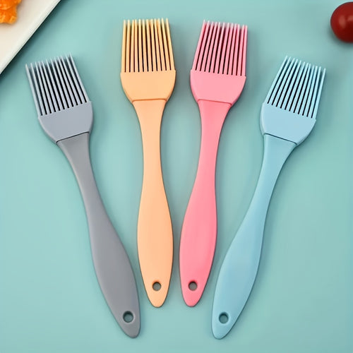 1PC Silicone Brush, Household Basting Brush, Outdoor BBQ Brush, Kitchen Baking Accessory, Cream Pastry Brush, Essential Kitchen Gadget.