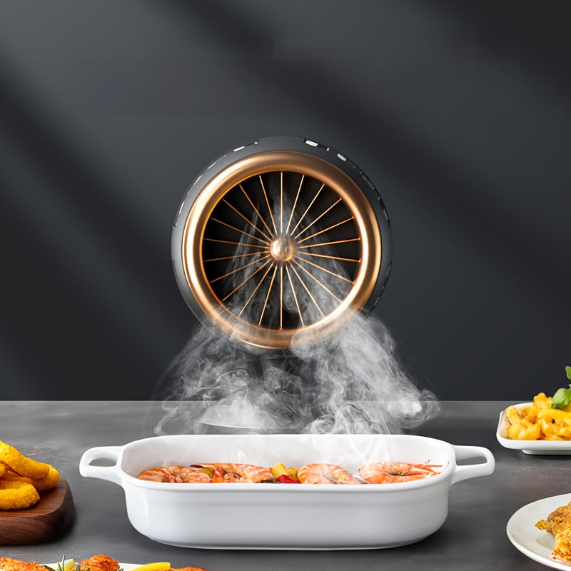 Portable Home BBQ & Hot Pot Range Hood – Small Movable Mini Extractor Fan, New Tabletop Kitchen Hood