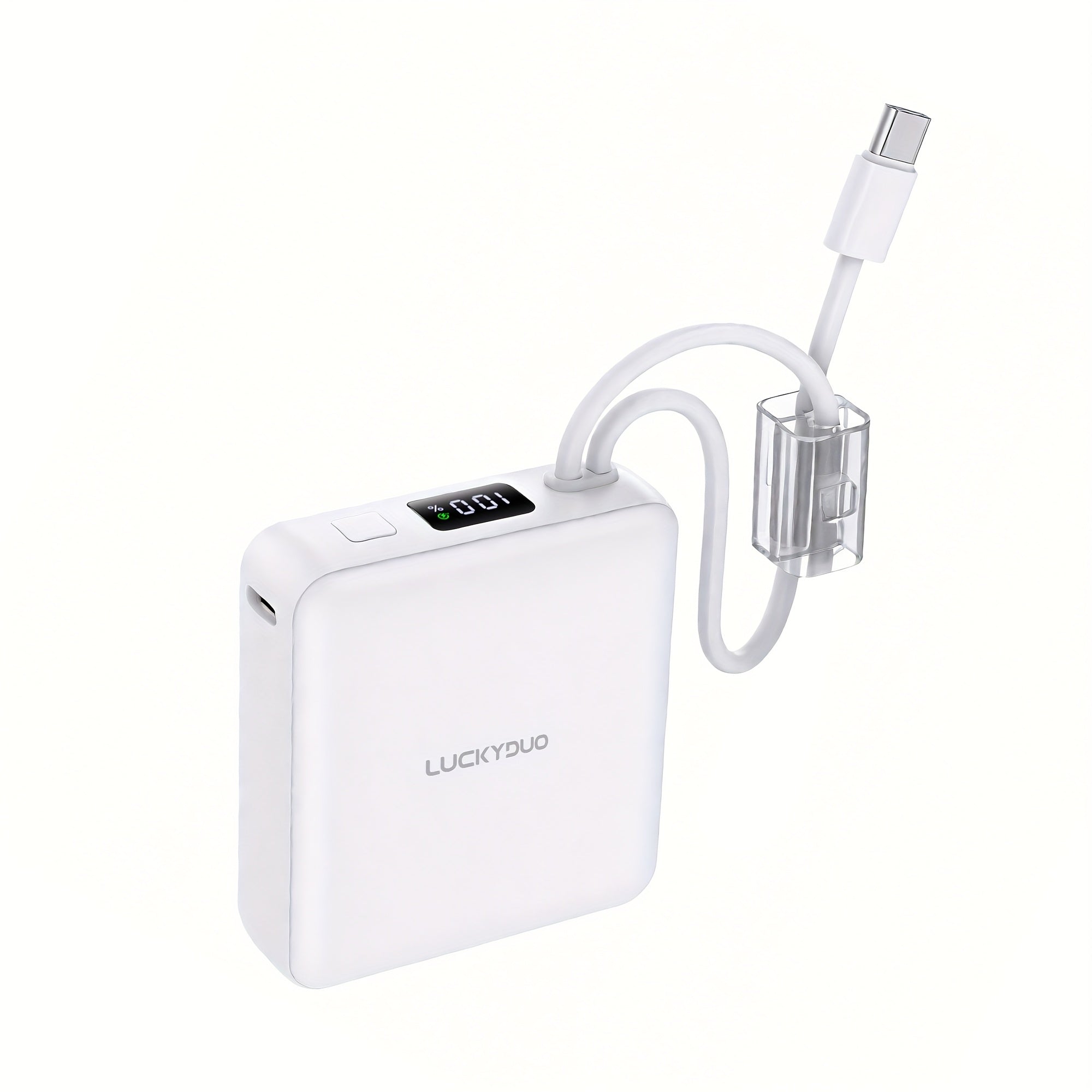 No Cables Needed, Fast Charging Anytime! 10000mAh Mini Power Bank, 22.5W High Power, Built-in Cables Compatible with Apple And Android Portable Charger (local Warehouse)