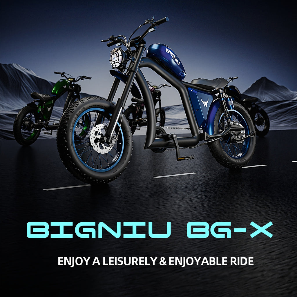 BIGNIU BG-X 740W 电机 48V 31.5AH 20*5.0 英寸越野轮胎电动摩托车自行车