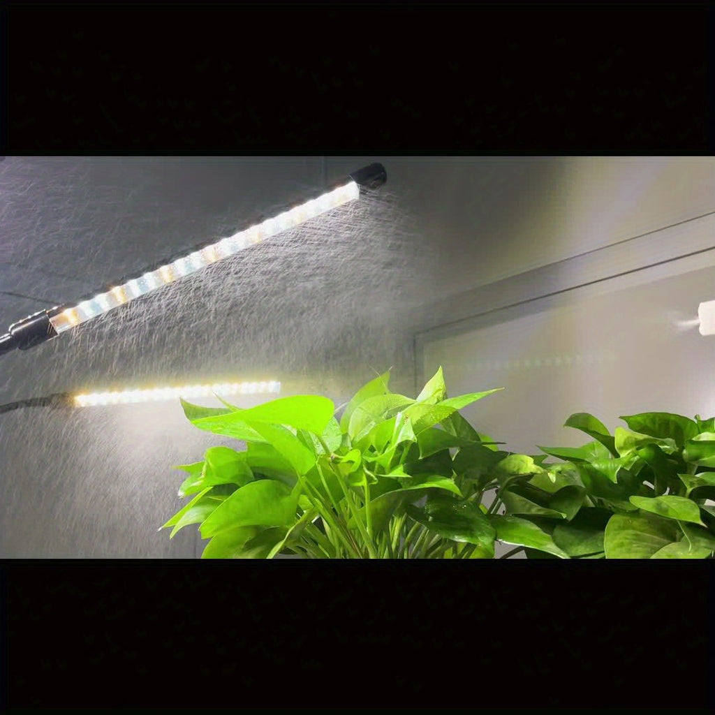 5/4 Heads Grow Light with Stand, White & Warm White Spectrum Indoor Plant Lamp, 10 Dimmable Brightness Levels, 3/9/12H Timer, 3 Switch Modes, Adjustable Gooseneck for All Plant Growth
