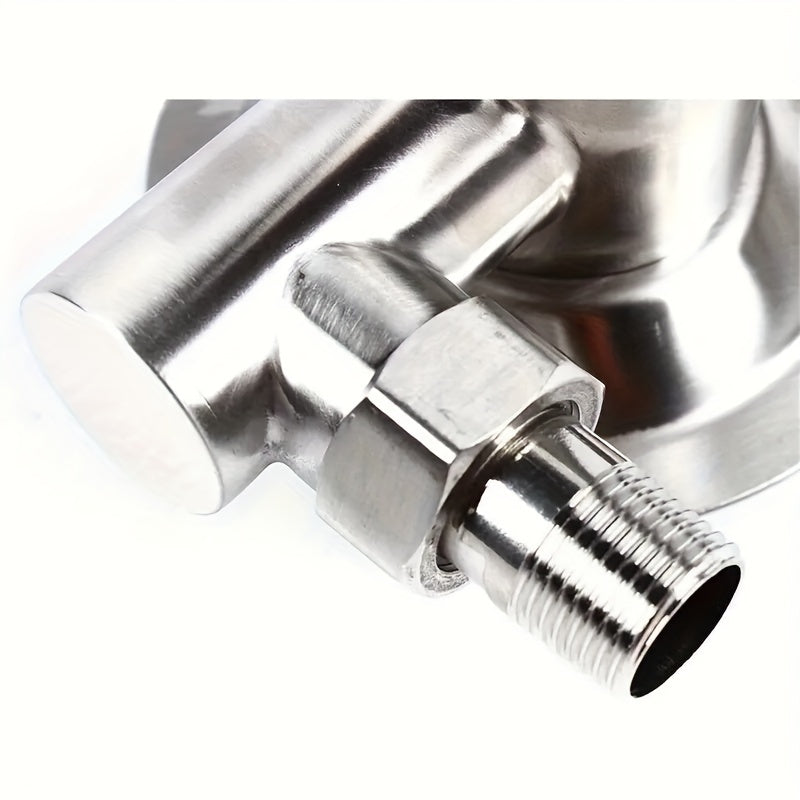 Shower Faucet Control Valve - Stainless Steel Bathtub & Shower Valve, Hot/Cold Water Mixer, Surface-Mounted Shower Faucet with Control Valve, Wall-Mounted Bathtub Shower Valve Set