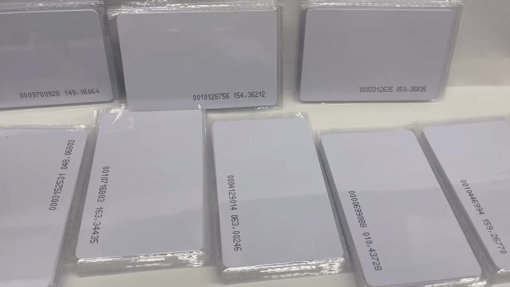 125千赫兹射频识别感应卡，0.8毫米门禁考勤系统专用ID卡，非接触式读取125kHz EM4100射频识别感应智能门禁卡
