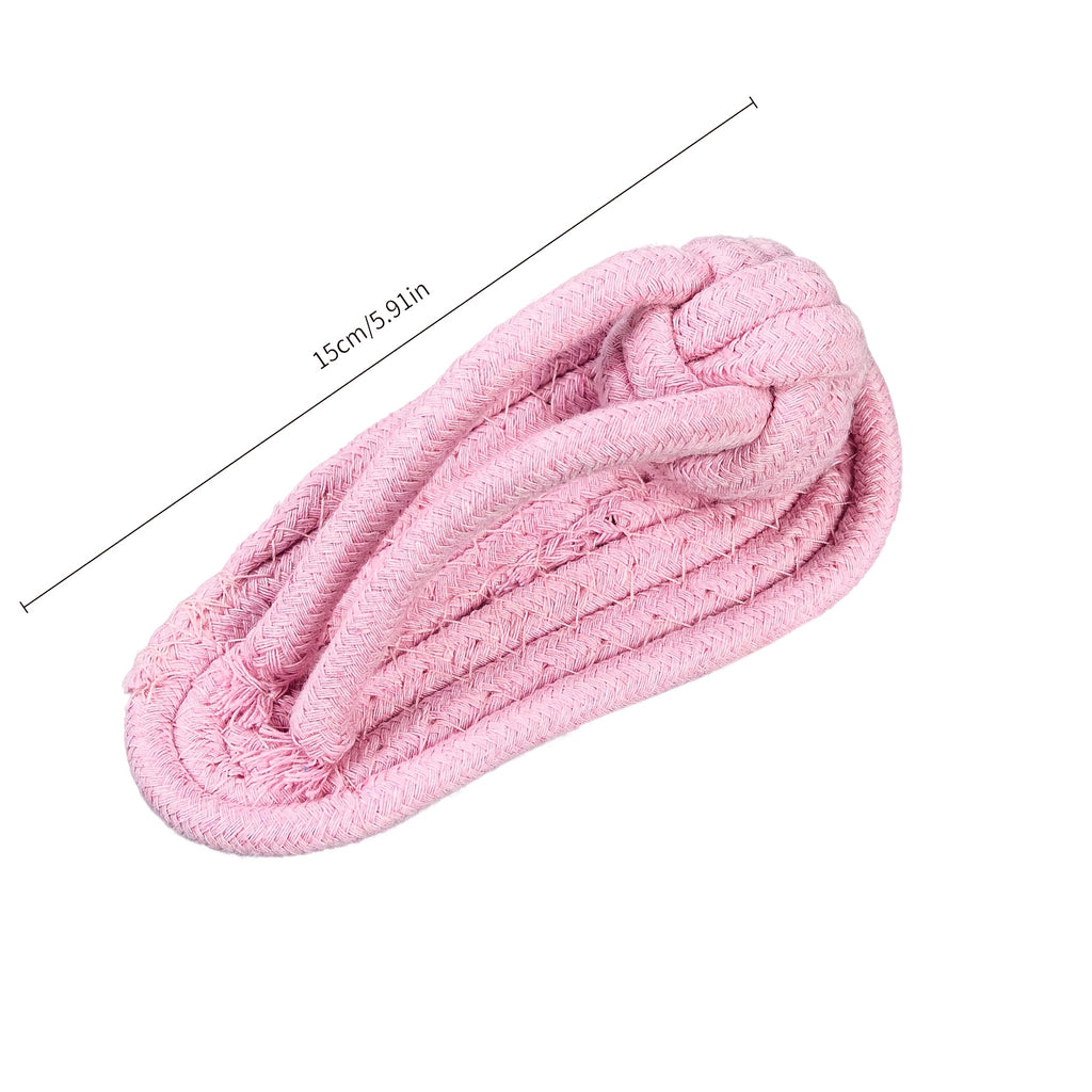 编织宠物狗玩具，小狗磨牙玩具，自嗨解闷磨牙棒，耐咬绳结狗狗玩具，中/小型犬玩具（鞋）