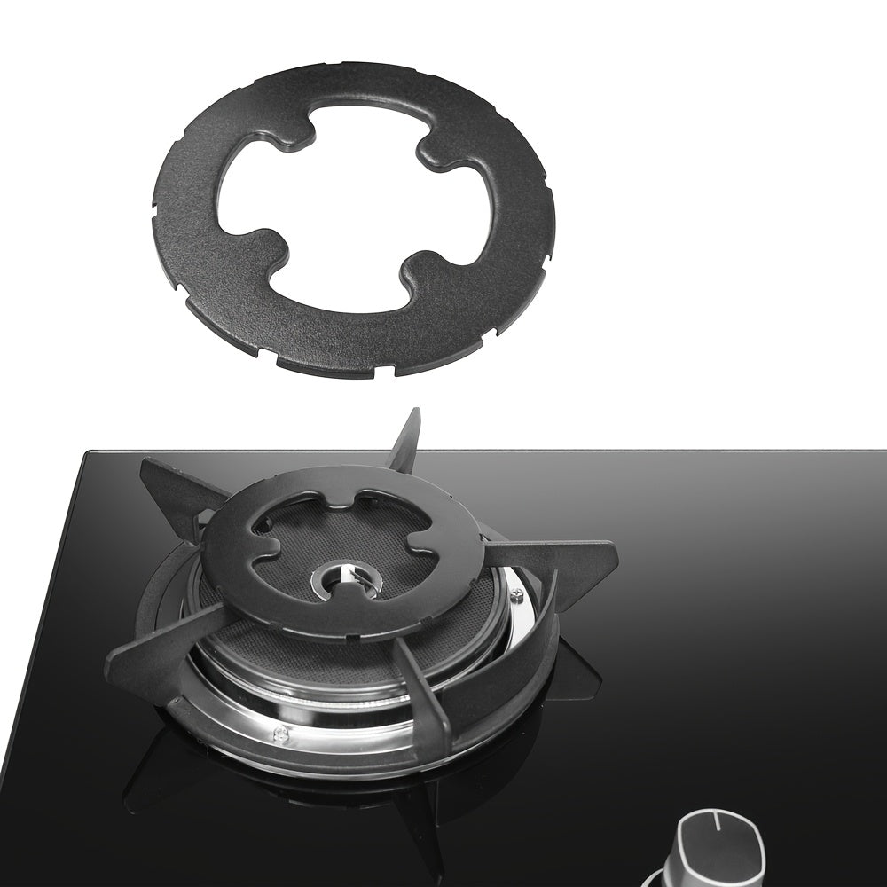 Universal 12-Tab Cast Iron Pot Stand Ring, Compatible with Gas Stoves, Portable Stoves, Moka Pots – Outdoor Camping Cooking Support, Rust-Proof Coating, Diameter 5.3 Inches / 13.5 cm/