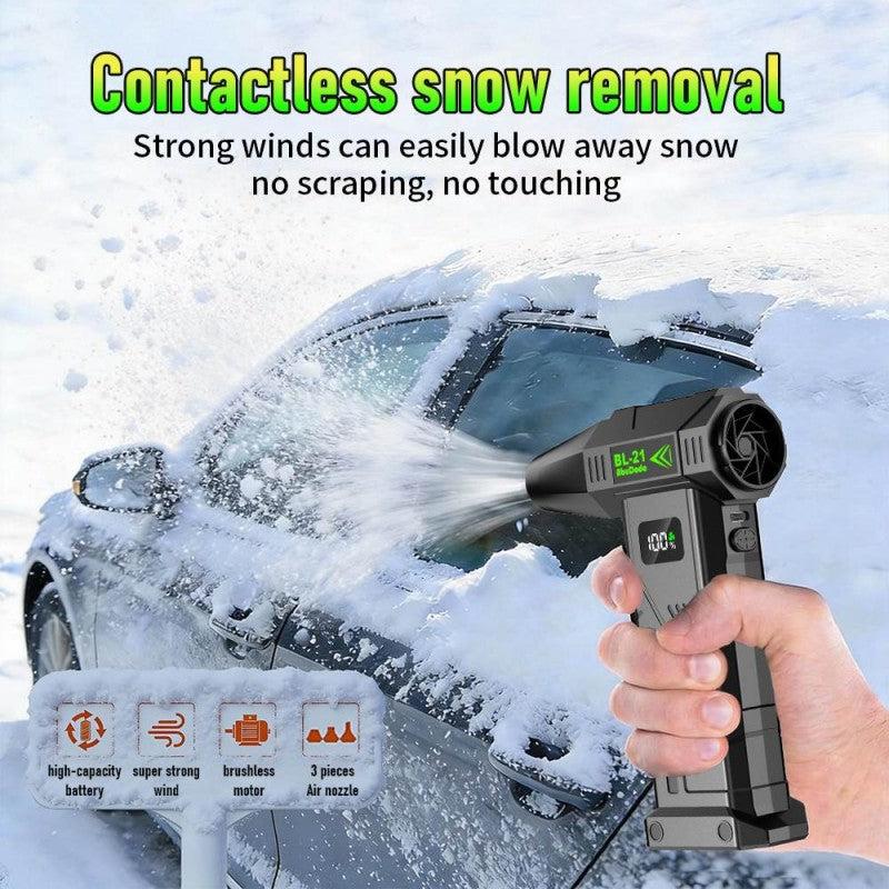 New Upgraded Portable Turbo Jet Fan, Quiet Noise Reduction, Cordless Air Blower, Air Dryer, High Power Turbo Dust Removal Fan, Equipped with Brushless Motor, Built-in Large Capacity Long Lasting Battery