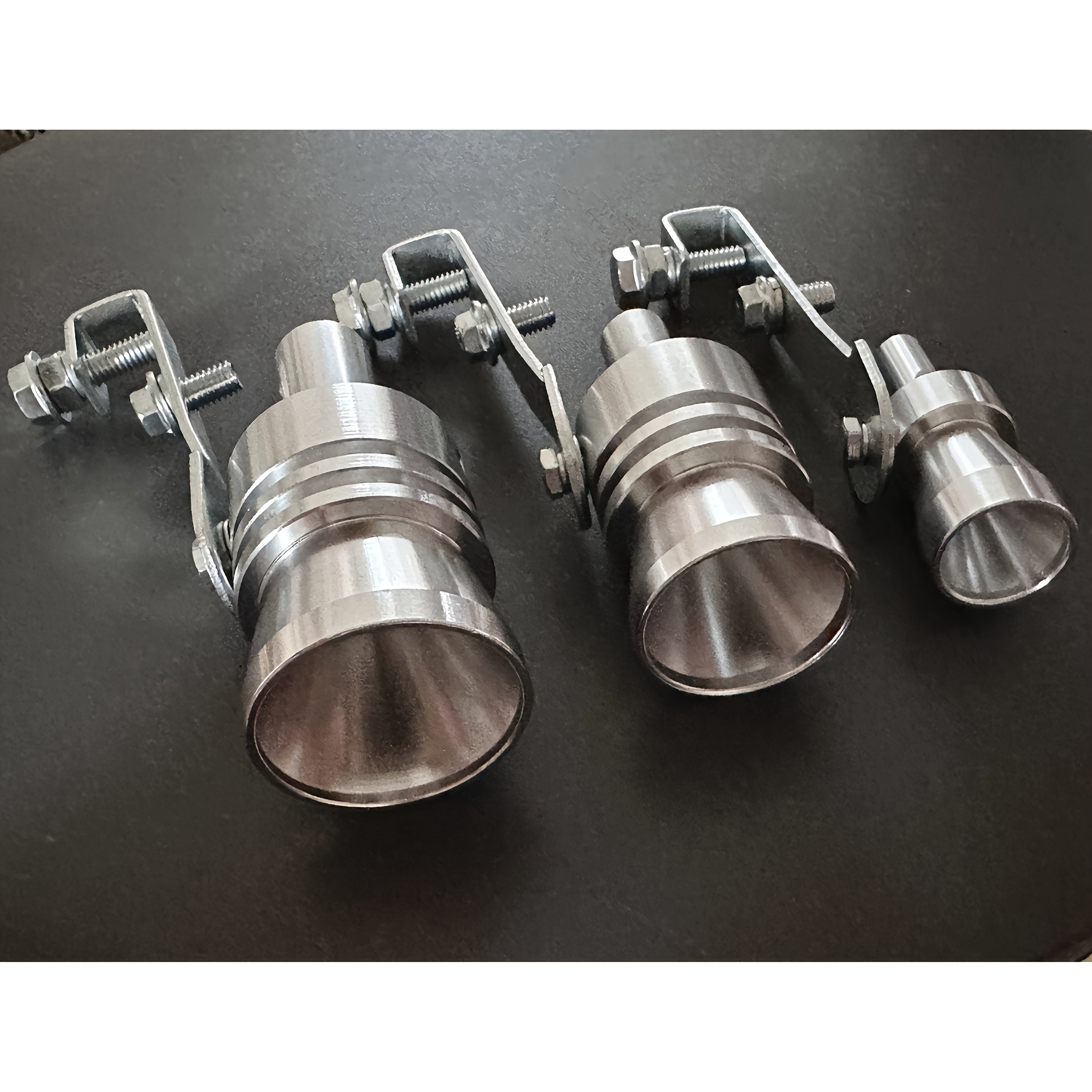 3pcs/6pcs Universal Turbo Whistle Exhaust Pipe Simulator, Aluminum Alloy Exhaust Valve Noise Generator, Suitable for Motorcycles, Trucks, Sedans, SUVs - Car Modification Accessories, Halloween Prank Prop, Christmas Gift