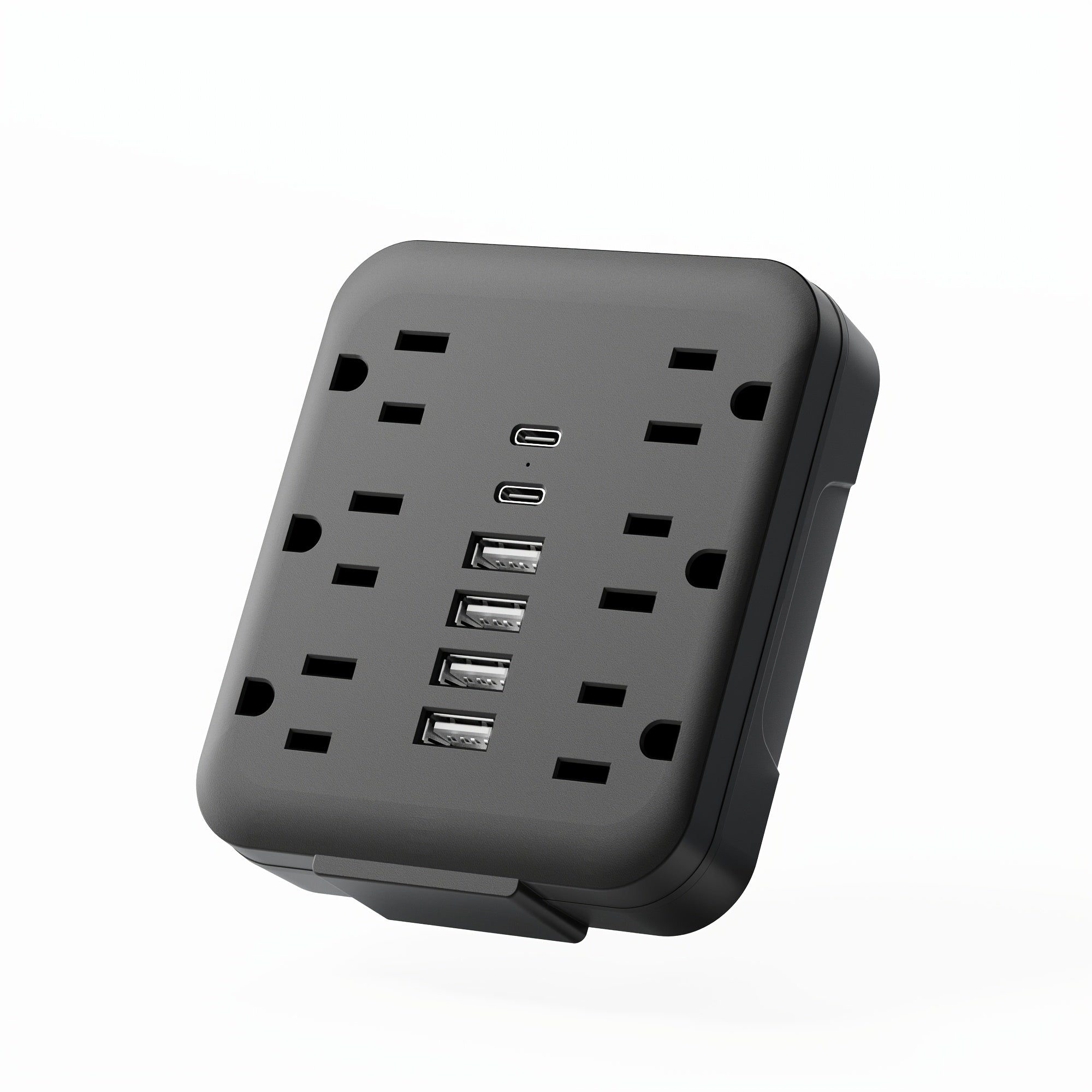 The Mini Power Adapter Comes with 6 AC Outlets, 4 USB Ports And 2 Type-C Ports. It Is Convenient to Carry And Serves As A Multi-socket Wall Extension Outlet. It Is The Perfect Essential Item for Schools, Offices, Travel And Home Use.