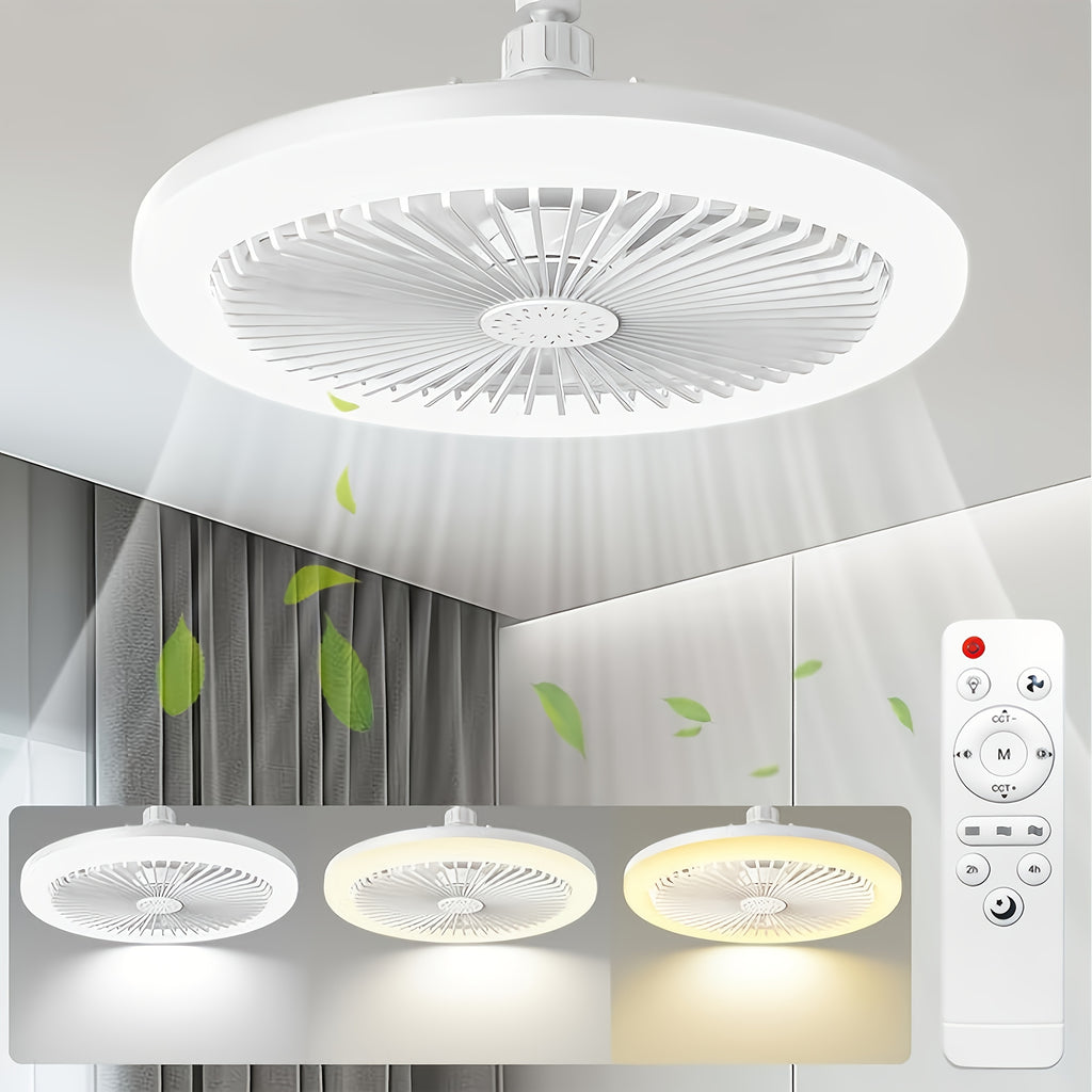New Outdoor Camping Fan with LED Light, Night Fishing USB Hanging Camp Fan, Remote Control Tent Ceiling Fan Light, High Power Portable Ultra-Long Battery Life Outdoor Camp Light