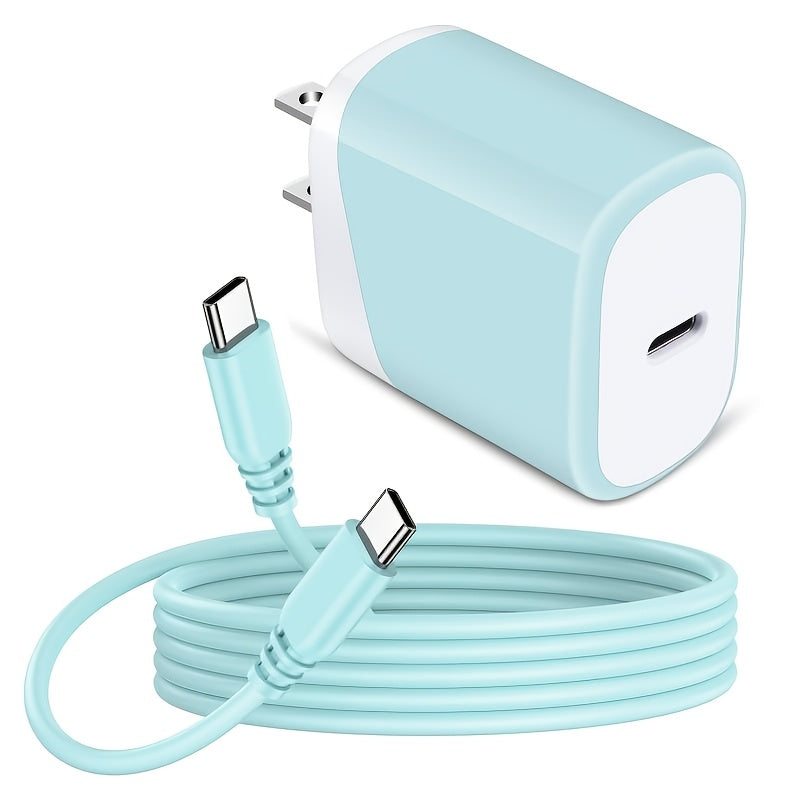 20W PD Fast Charger, USB C Box, Fast Wall Charger, 47.24inch USB C to USB C Cable, Lightweight Design, Fast Charging, Power Supply, 10-20W Output Power, 100V-240V Operating Voltage, with US Plug, for C Type Port Mobile Phones