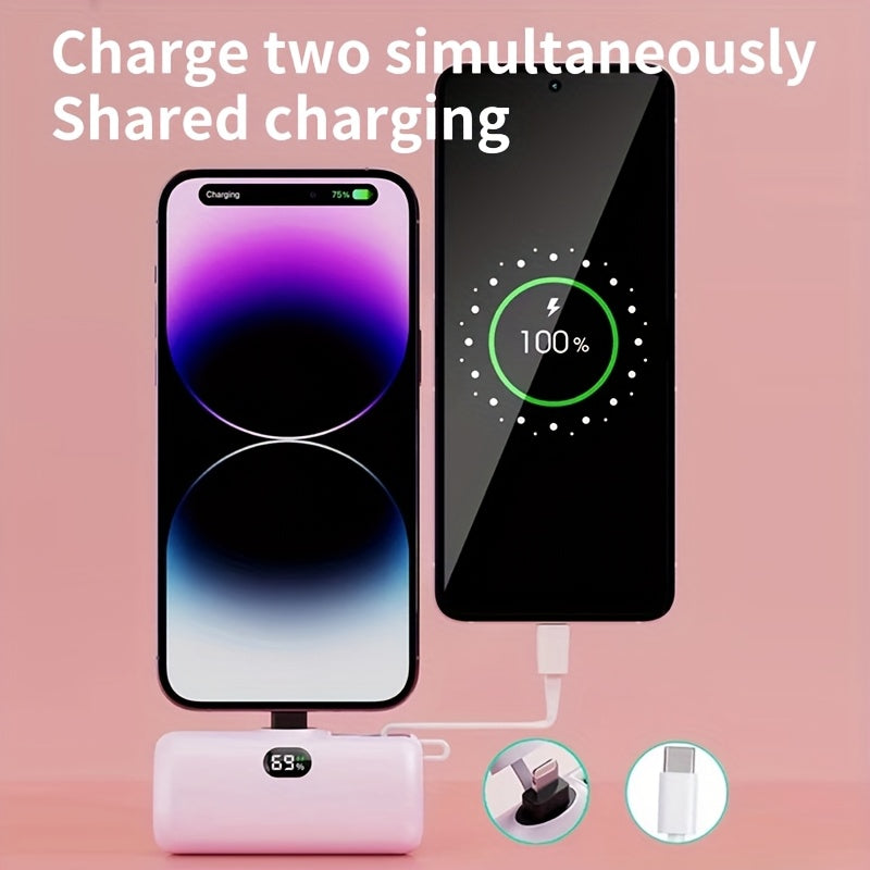 20, 000Mah Compact Power Bank for Iphone Models 16, 15, 14, 13, 12, 11, X, 8, 7 Pro Max; Ultra Portable Battery Pack for Ipad Pro Series, Travel Phone Charger, Emergency Pocket Power Bank, Backup Battery for Travel