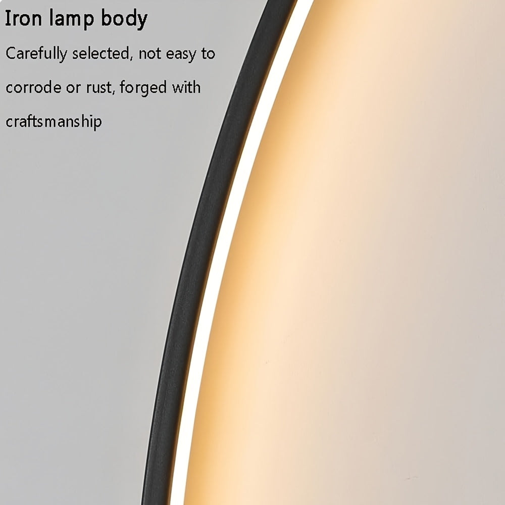 LED Metal Wall Light Bedside Indoor Decorative Curved Wall Sconce - 3 Color Temperatures, Modern Minimalist Linear Wall Light, Suitable for Bedroom, Hallway, Bedside, Living Room.