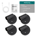 4-pack adjustable wall light, stepless dimming table lamp, USB rechargeable desk light, eye-protection night light, touch switch reading light, room decoration, mini magnetic spotlight, home lighting, gift, bedside decorative light, stair step light