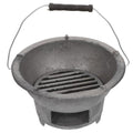 Portable Cast Iron BBQ Grill & Outdoor Charcoal Stove – Compact & Lightweight Cooking Fire Pit for Camping, Picnic, Backyard BBQ – Heavy-Duty Cast Iron Grate, Works with Charcoal Briquettes & Lump Charcoal (No Assembly Required)