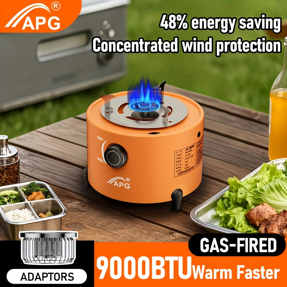 Portable Propane Heater Stove - 9,000 BTU Propane Heater - Multi-Functional Indoor/Outdoor Use, Durable Metal Construction, No Electricity Required, Foldable Legs, Ideal for Camping, Hiking, Picnic & Winter Heating