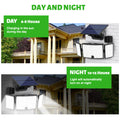 234 LED Solar Wall Light - Motion Sensor Outdoor Security Light with 3 Modes, 3-Head Security Floodlight, IP65 Waterproof, Perfect for Garden and Courtyard, Solar Rechargeable Lithium Battery, Remote Control Not Included