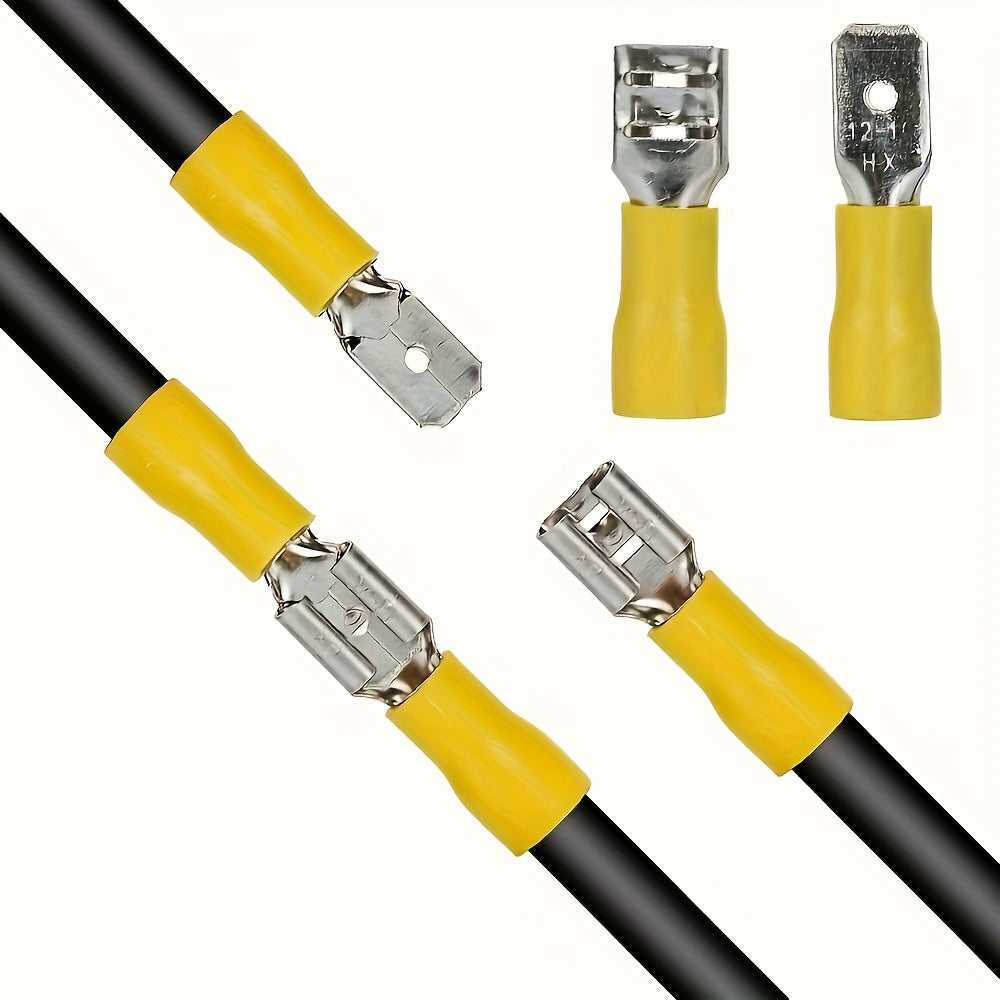 Connector – Spade Connector, Insulated Male & Female Crimp Connectors for Automotive Applications, Video Adapters & More