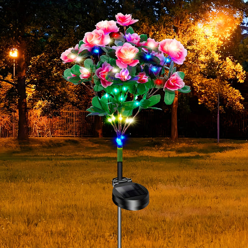 1 Pack Solar Cherry Blossom Lantern, Perfect for Independence Day, Outdoor Light for Yard Decoration, IP65 Waterproof Rating, Suitable for Halloween, Christmas & Festival Lawn Decoration