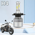 1pc KINGSOFE H4 LED Motorcycle/Car Headlight Bulb - Super Bright 30000 Lumens 6500K Cool White High/Low Beam Integrated with Cooling Fan, Plug-and-Play All-in-One Headlight, Suitable for Motorcycles, ATVs, Trucks, Scooters, Utility Vehicles