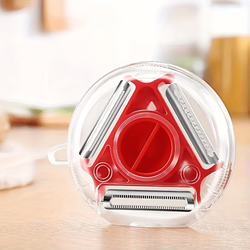 3-in-1 Multifunctional Kitchen Peeler, Potato Slicer, Vegetable Cutter & Grater, Essential for Camping and RV