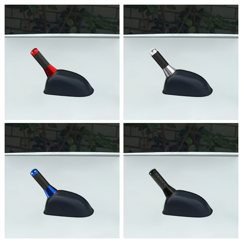 3.5cm/1.38in Car Mini Short Antenna Carbon Fiber Antenna Short Radio Metal Receiving Antenna Antenna Accessory