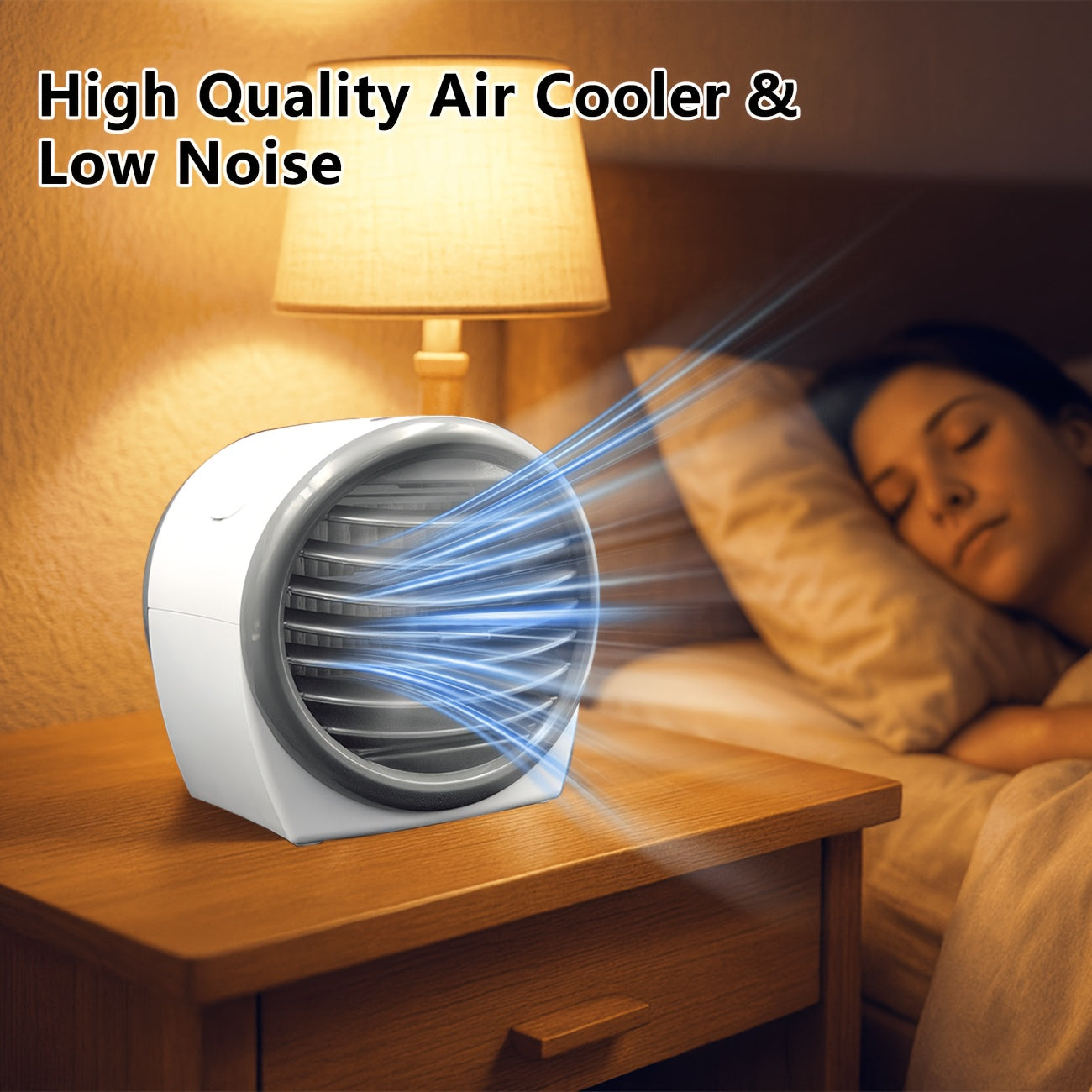 Multifunctional Portable Air Conditioner Fan, Tower Cooling Fan Mist Humidifier, Minimalist Integrated Surround Design, One Button Start, Perfect Cooling Solution for Dormitory, Ideal Festival Gift