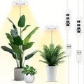 6.3 Inch Diameter USB Indoor Plant Grow Light Ring, 72 LED Beads, 6000K Full Spectrum, Height Adjustable up to 62.99 Inch, Auto On/Off Timer, 3/9/12H Timing & 9-Level Dimmable Brightness
