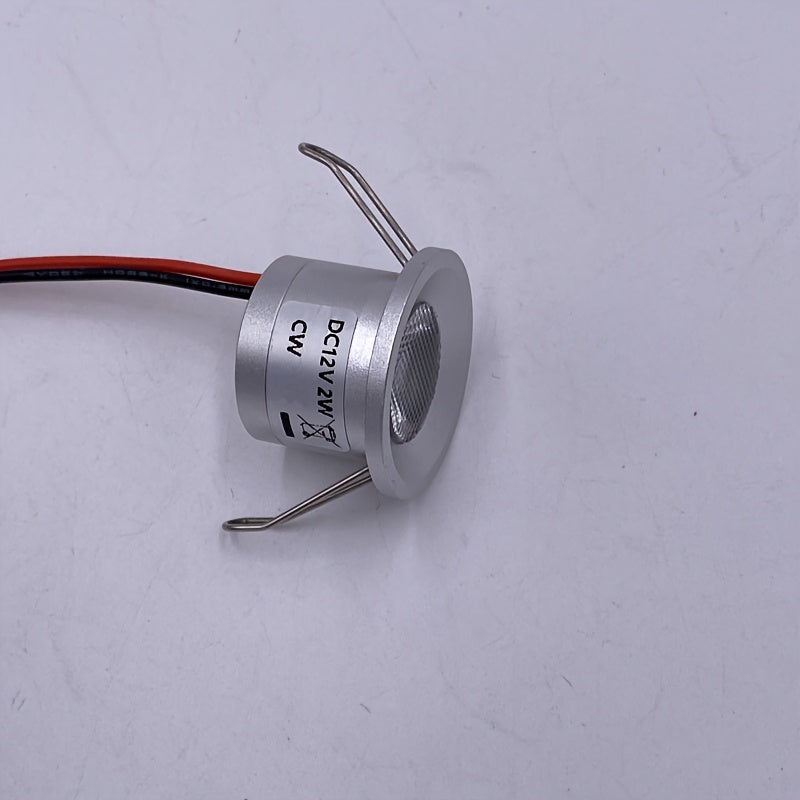 迷你天花灯 LED小拇指灯 DC12V 开孔27mm 嵌入式2W小射灯适用于橱柜 酒柜 珠宝展示柜 圣诞节装饰 餐厅 朋友聚会