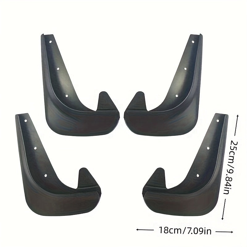 1 Set, Car Mud Flaps - Front & Rear Wheel Splash Guards, All-Season Road Debris Protection, Easy Installation for Outdoor Travel & Long-Distance Driving, Wheel Protection, Screws Included