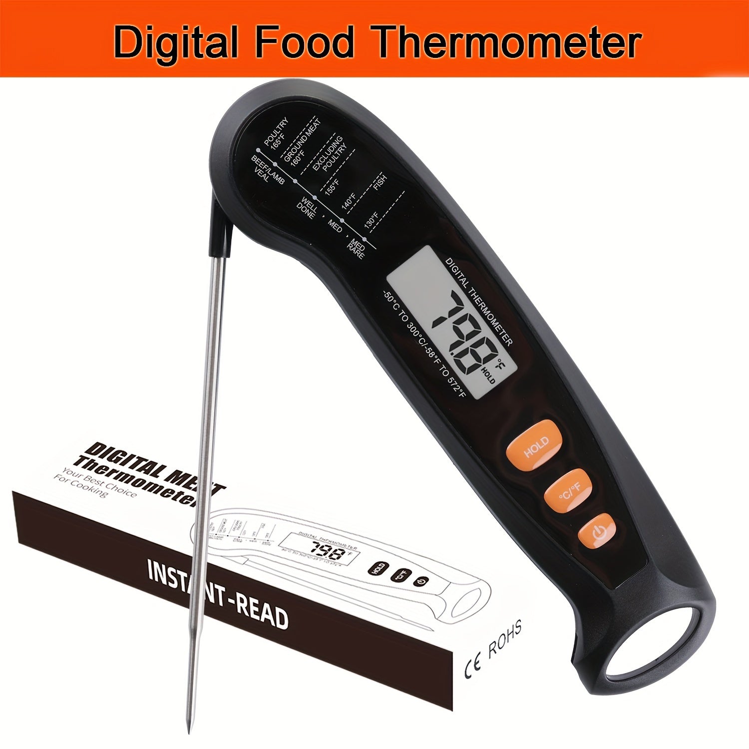 1PC Meat Thermometer for Grilling