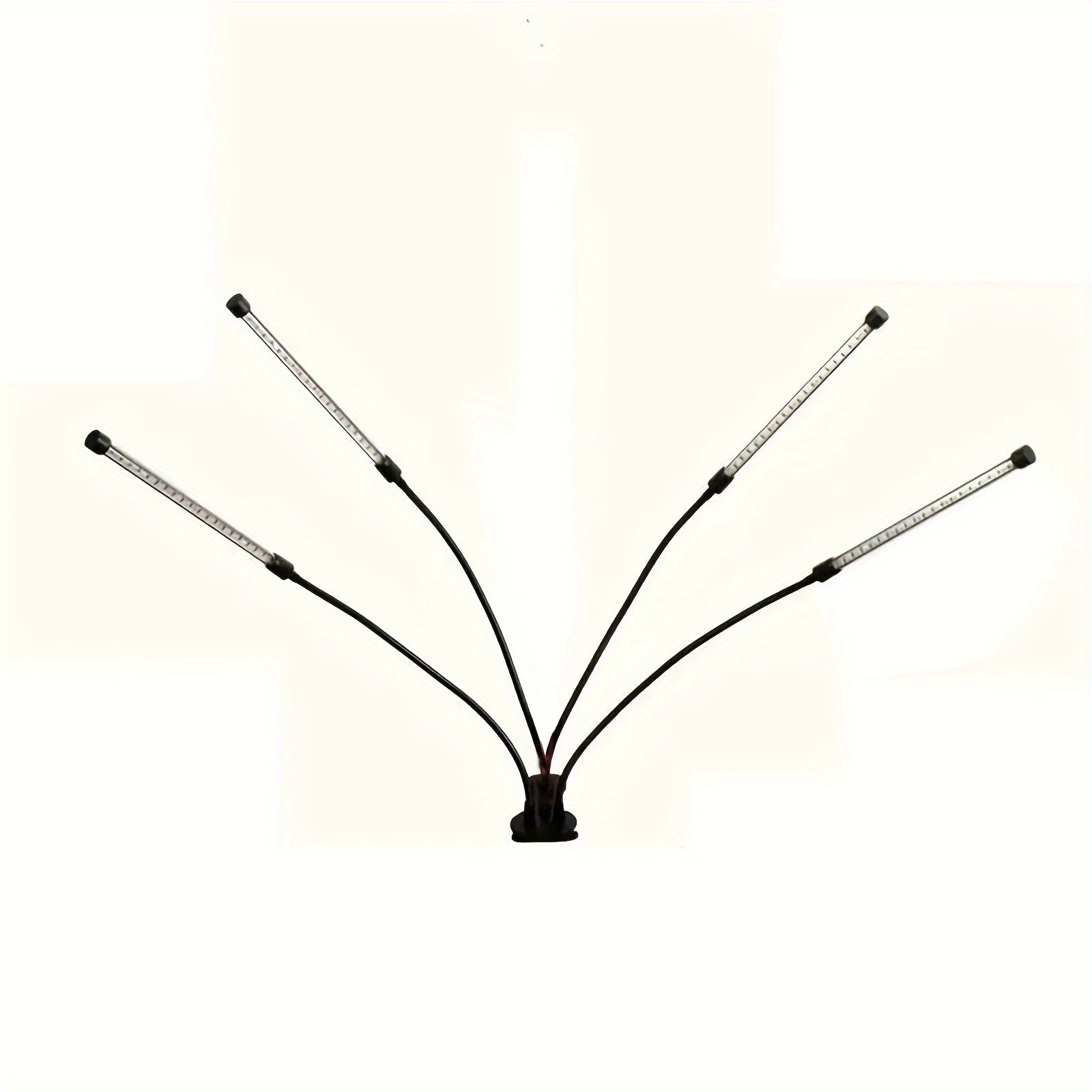 LED Plant Grow Light with 2/4/5/6 Lamp Heads, Full Spectrum Clip-On Grow Light for Indoor Plants, 5 Brightness Levels, 3/9/12H Timing Function