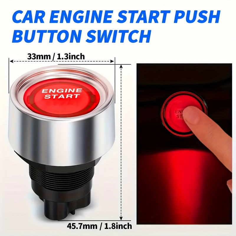 [5-in-1 Engine Start Switch] 12V Rocker Control Panel with Relay Harness LED Light, Multifunctional Car & Boat Modification
