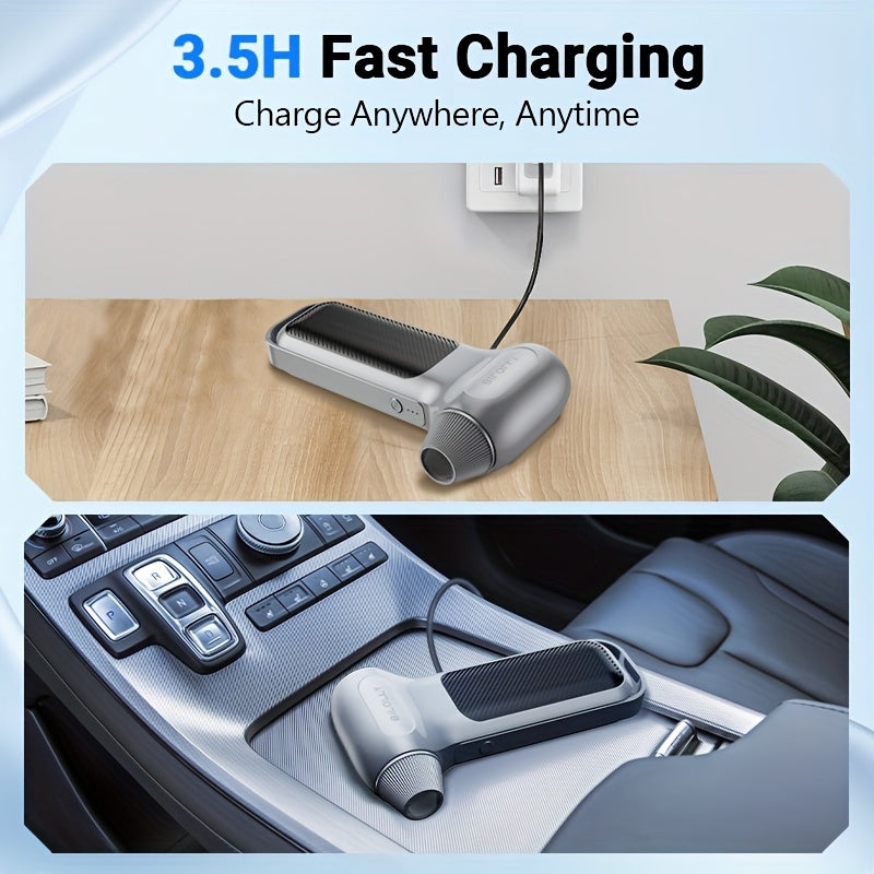 High Power Compressed Air Duster - 100000/130000/150000 RPM Multi Speed Adjustment - 8000mAh Powerful Fan | Cooling Handheld Turbo Fan for Dust Removal, Snow Clearing, Camping, Keyboard Cleaning, Car Detailing, Men Mini Tool Gift