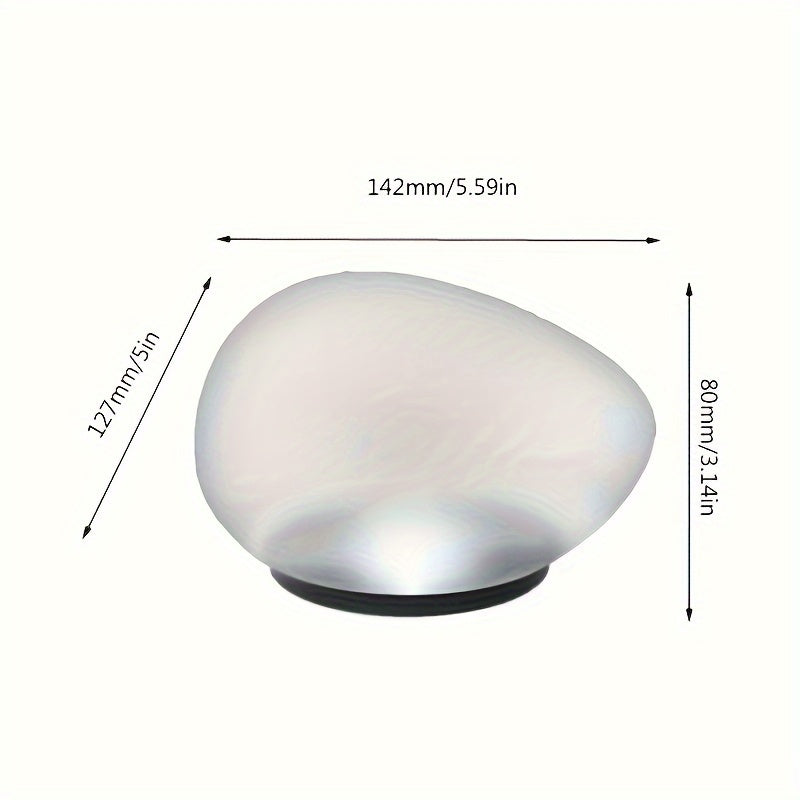 Solar Artificial Stone Light, Indoor & Outdoor Dual-Use Simulation Lighting, Auto On/Off No Wiring Required, Spherical LED Ambient Light, Courtyard Pathway Patio Tabletop Decorative Lighting