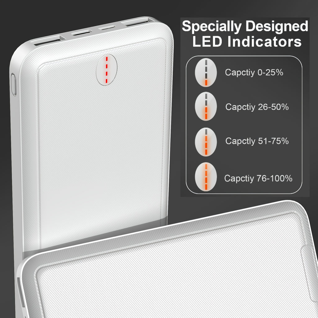 Three 10000mAh Power Banks with 5V3A Fast Charging for Mobile Phones, Tablets, Heated Jackets, And All-around Charging